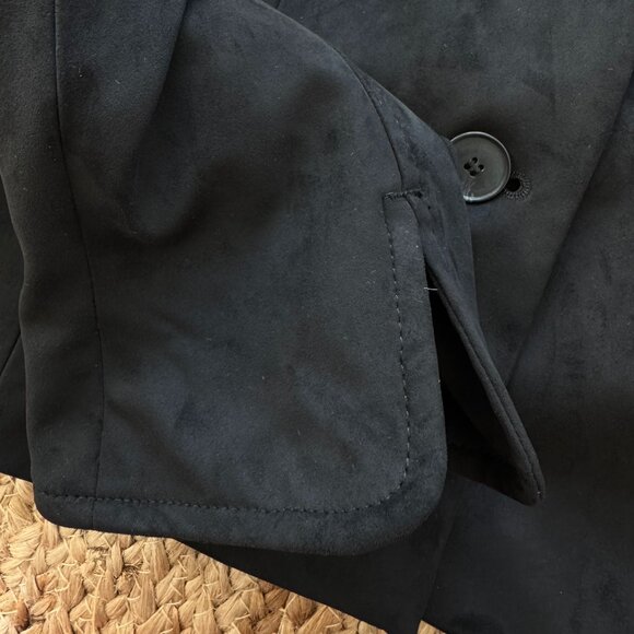 ZARA Black Faux Suede Cropped Jacket New without tags Size XS 🖤 - Picture 13 of 16